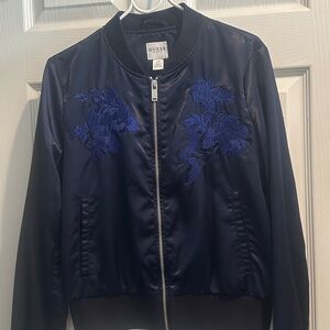 Guess Midnight Blue Embroidered Jacket